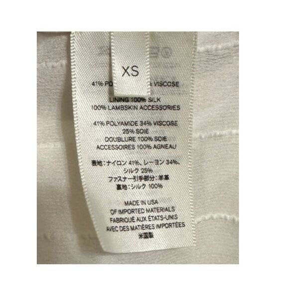 The Row Tamy Cloqué Dress Off-white size XS Midi  2-way Zip Euro Chic Croquette - Picture 13 of 16